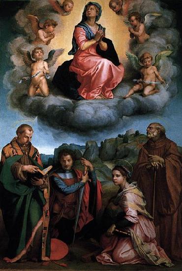 Andrea del Sarto Assumption of the Virgin Sweden oil painting art